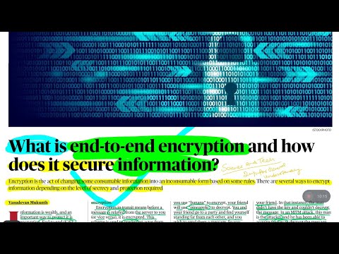 Securing Secrets:Exploring End-to-End Encryption in Information Protection #upsc2024 #worldmapforum
