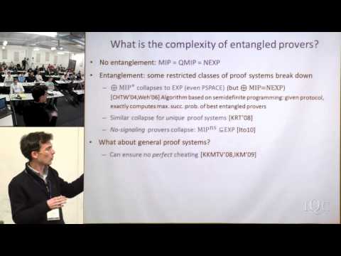 Thomas Vidick - The computational complexity of multiple entangled provers