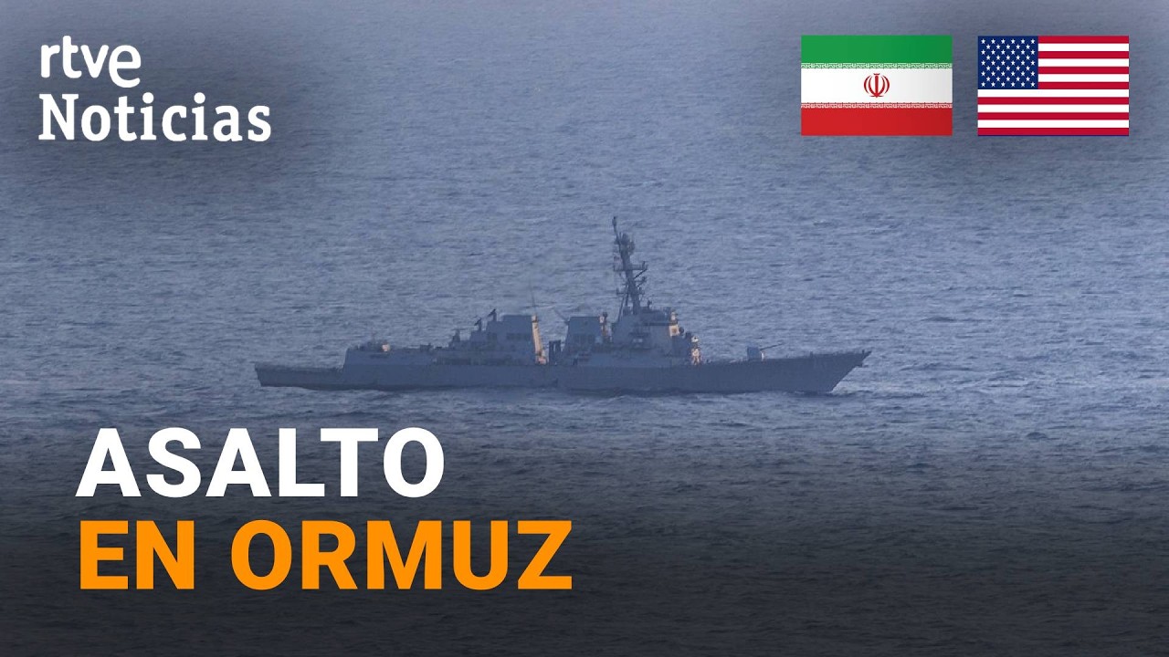 GUERRA ORIENTE MEDIO | EE.UU. ATACA un CARGUERO IRANÍ en ORMUZ | RTVE Noticias