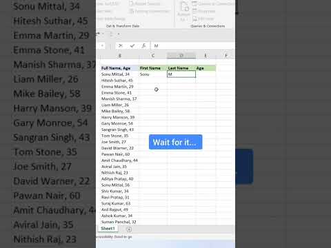 Flash Fill - Excel | Excel Tips & Trick Using Flash Fill Option In Excel..👍👍