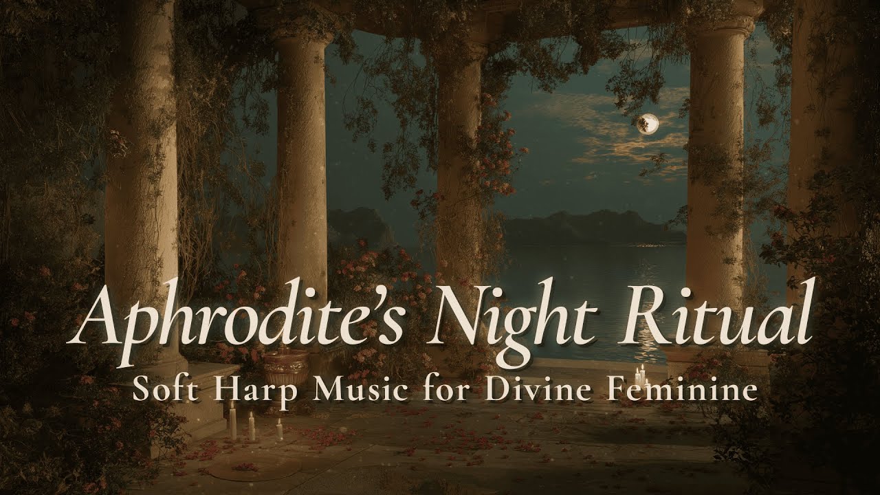 Aphrodite’s Night Ritual: Gentle Harp for Lunar Beauty 🌙