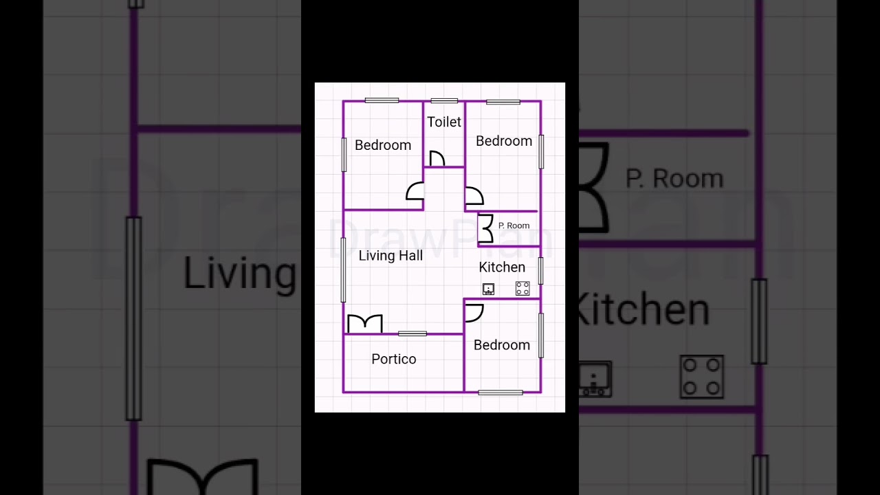 3-Bed House Plan on 25x40 Plot with Parking 🚗