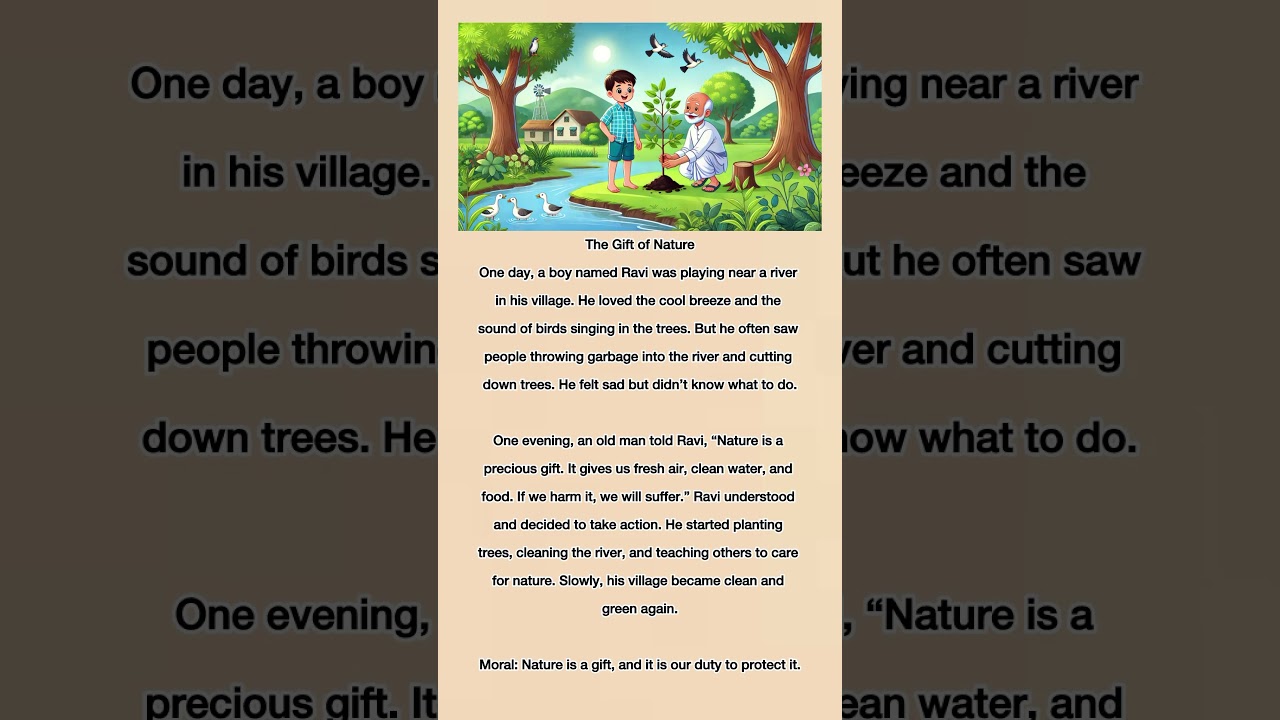 The gift of nature || English moral story || English short story