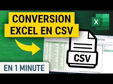 Comment convertir un fichier Excel en CSV