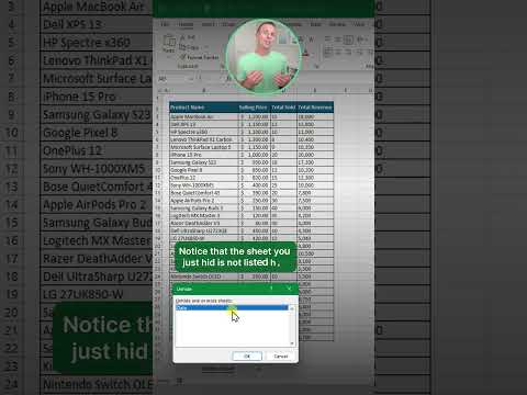 Excel Hack: How to Hide Sheets Completely 🤔