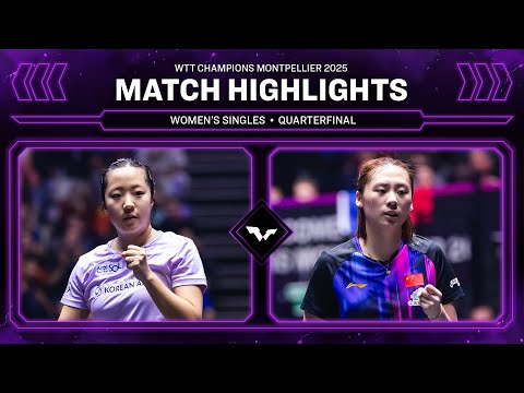 Shin Yubin vs Chen Yi | WS QF | #WTTMontpellier 2025