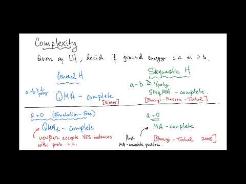 Part 5 Stoquastic Hamiltonians | Sandy Irani (University of California, Irvine)