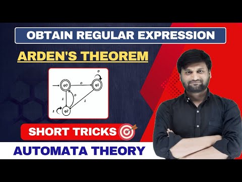 Conversion of Finite Automata to Regular Expression | Arden's Theorem | TOC|TAFL|Short tricks 🔥P-4
