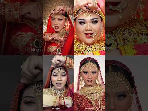 Indian makeup 💄 who did best ??? #makeup #indian #tiktok #yoytubeshorts