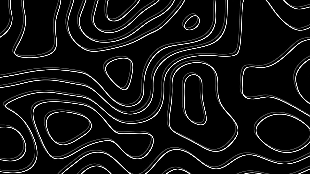 Stunning Black & White Wave Pattern with Height Map | 4K Topographic Footage
