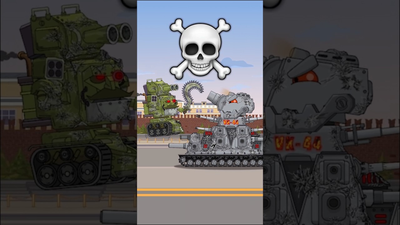 Epic Tank Battle: Robot Stalin vs VK-44 #shorts