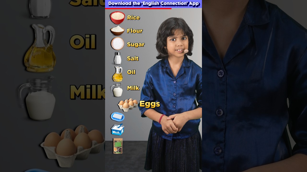 10 Grocery Items for Kids 🛒 in English