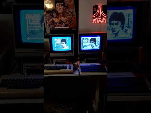 Retro Computing - Bruce Lee on the C64 and Atari 800XL #retrogaming #vintagecomputing #80s