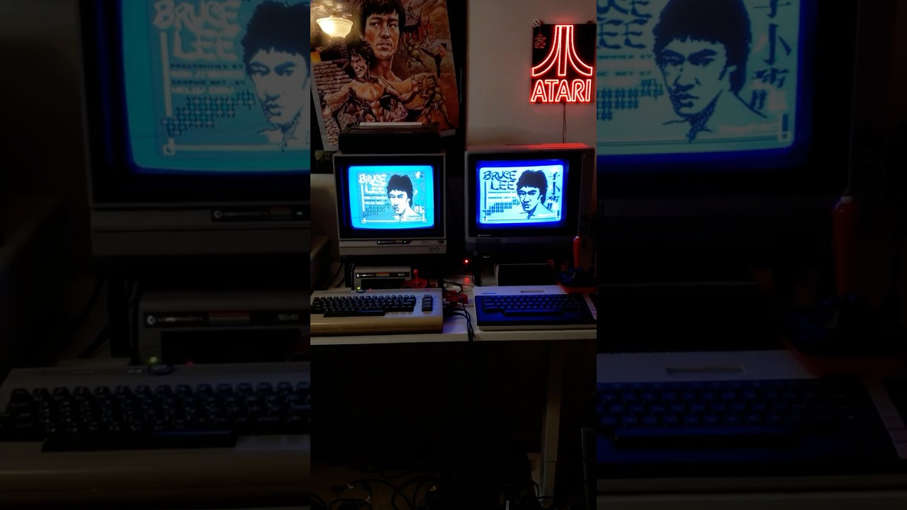 Retro Showdown: Bruce Lee on C64 vs Atari 800XL 🕹️