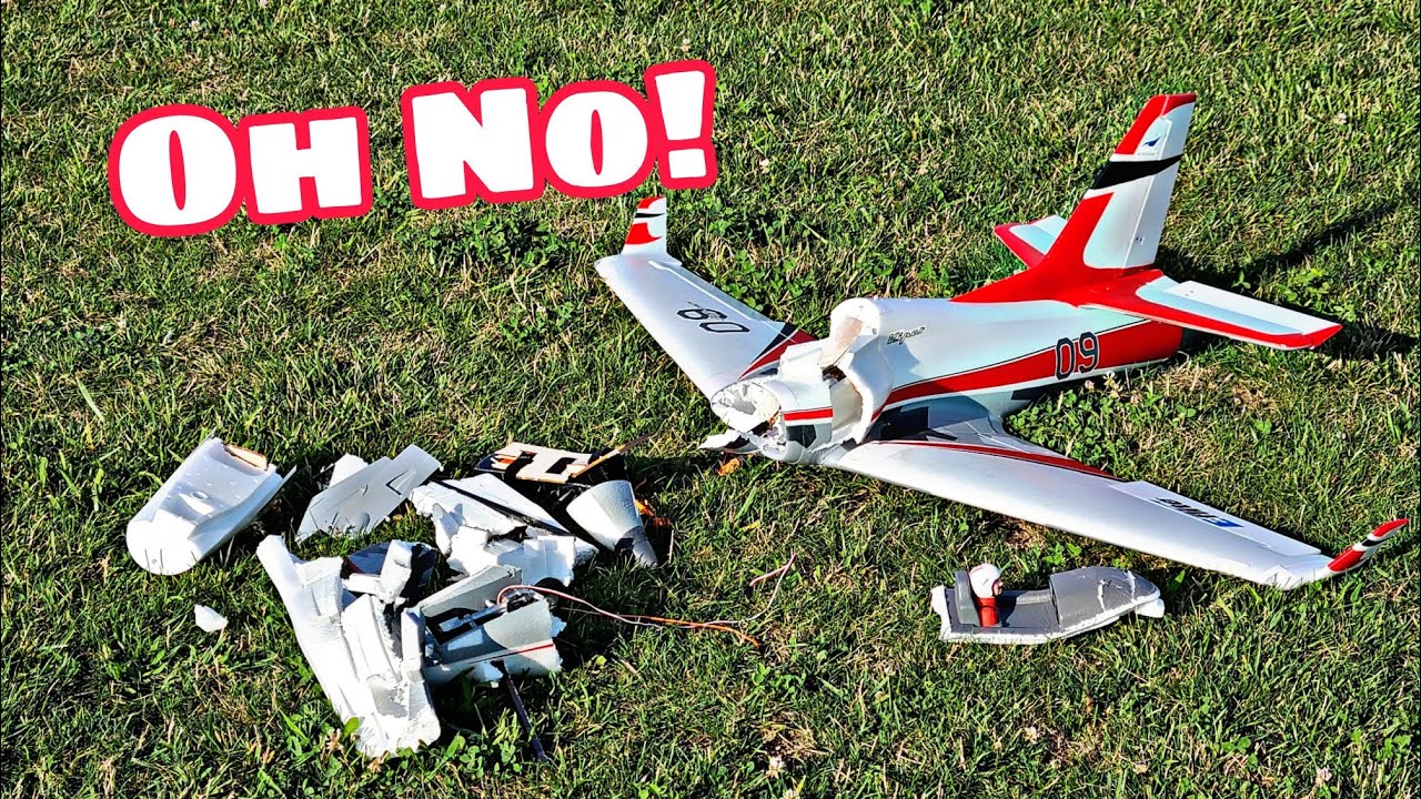 Epic Crash! E-flite Viper 90mm Jet on 6S 7000mAh Live Footage ✈️
