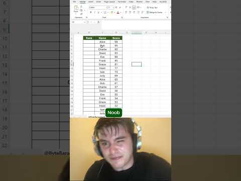 How to Use RANK Formula in Excel 📊 | Rank Scores Easily! #ExcelTips #ExcelShorts