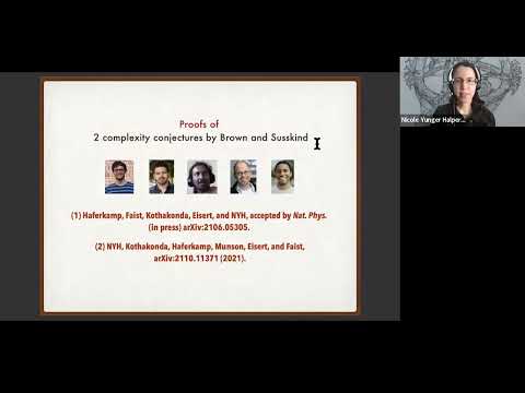 "Linear growth of quantum circuit complexity" Nicole Yunger Halpern