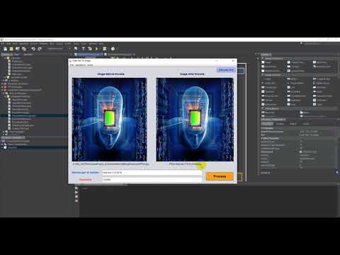 Hide Text to Image Java Swing