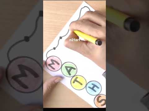 โฅ๏ธMaths Project Border Design โฅ๏ธ | Project Border Design | #borderdesign #shorts #n21art