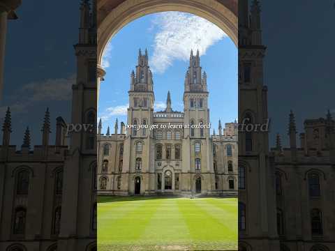 pov: you get to learn at oxford ✨ #oxford #oxforduniversity #study #studymotivation #vlog #college