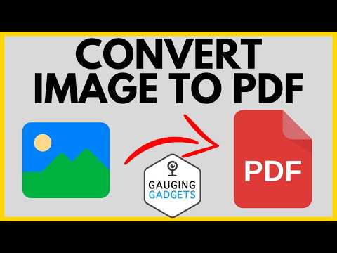 How to Convert an Image to PDF File - Convert Photo to PDF