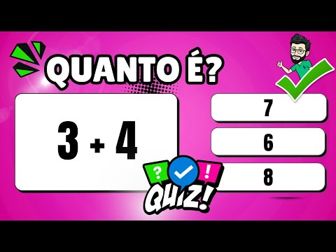Quiz da Soma com 45 Operações Básicas de Adição [MOSTRE SEU TALENTO]