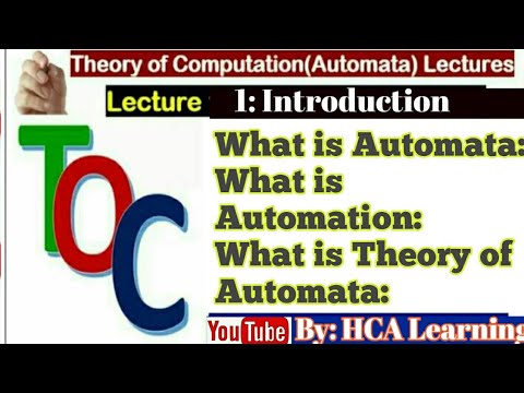 Introduction to theory of automata in Hindi Urdu Lec1 | TOC tutorial for beginners in hindi