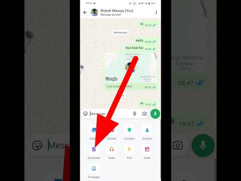 WhatsApp par pdf file kaise bheje 😱 How to send pdf file on whatsapp 2025 | #shorts