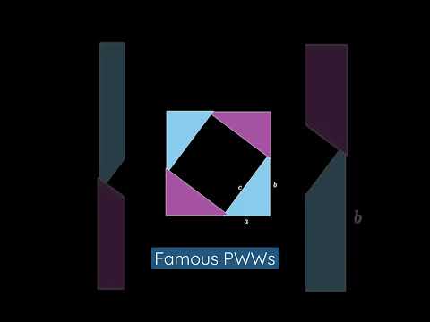 Four famous proofs without words in 60 seconds!