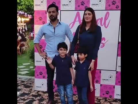 Zahid Ahmed with family.