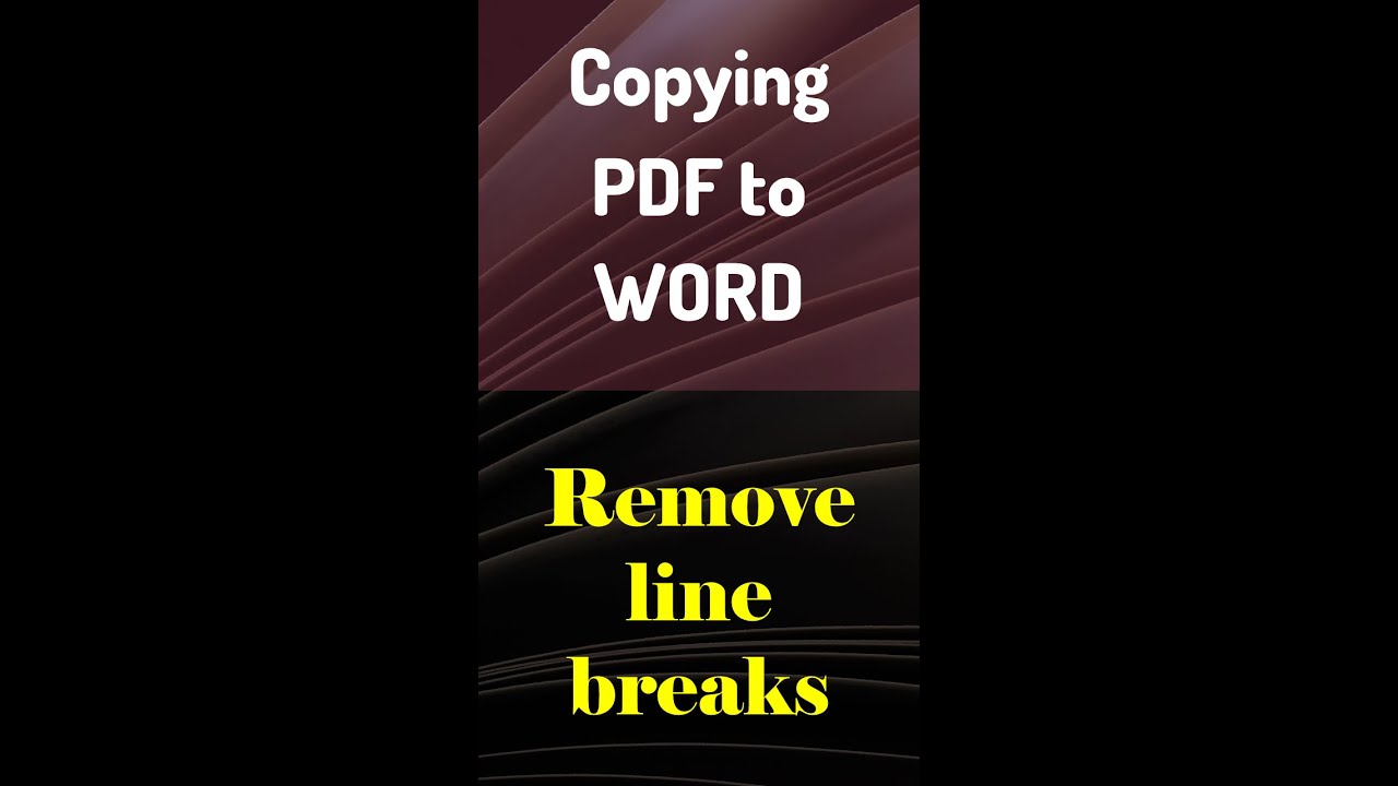Easily Remove Hard Returns When Copying PDFs to Word β¨
