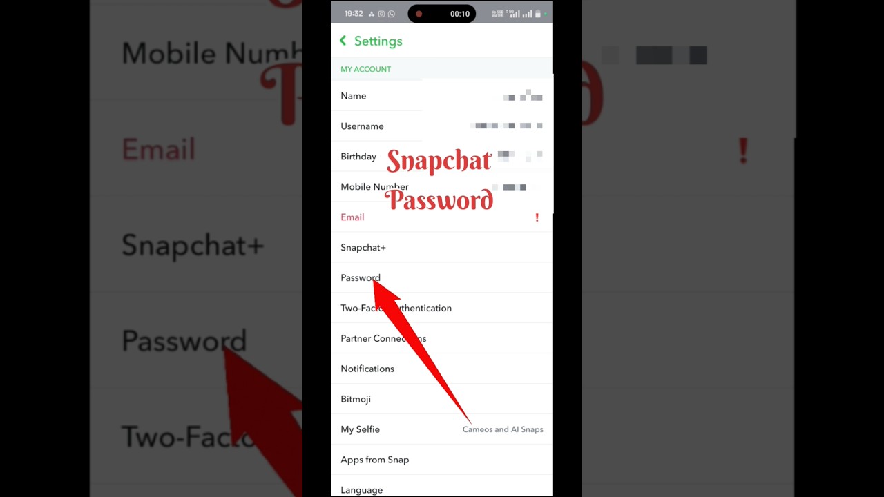 Snapchat Password Kaise Dekhe | Bhula Gaye Password Reset Kaise Kare | #shorts