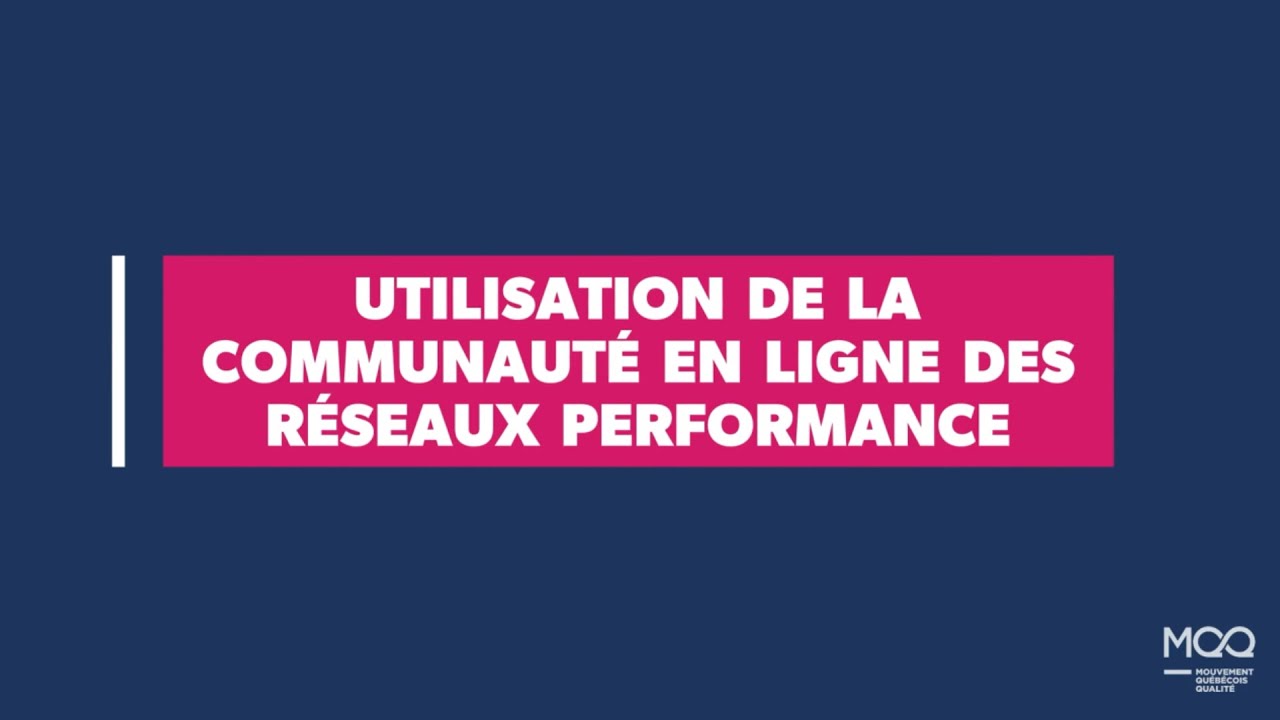 Réseaux Performance : Nouvelle Communauté en Ligne