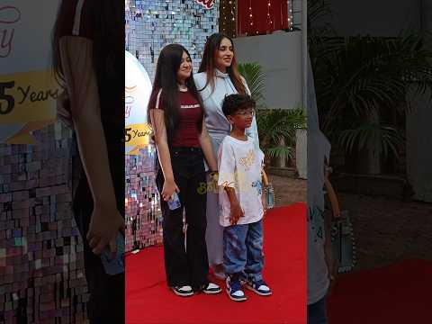 Munawar Faruqui Ex Wife With Her Kids At Gurmeet Choudhary And Devina Bonnerjee's Daughter Birthday