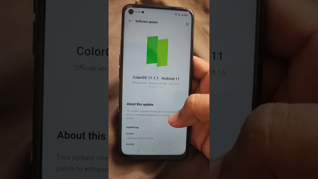 is ther any Android 12 Color Os 12 Update for Oppo A54?
