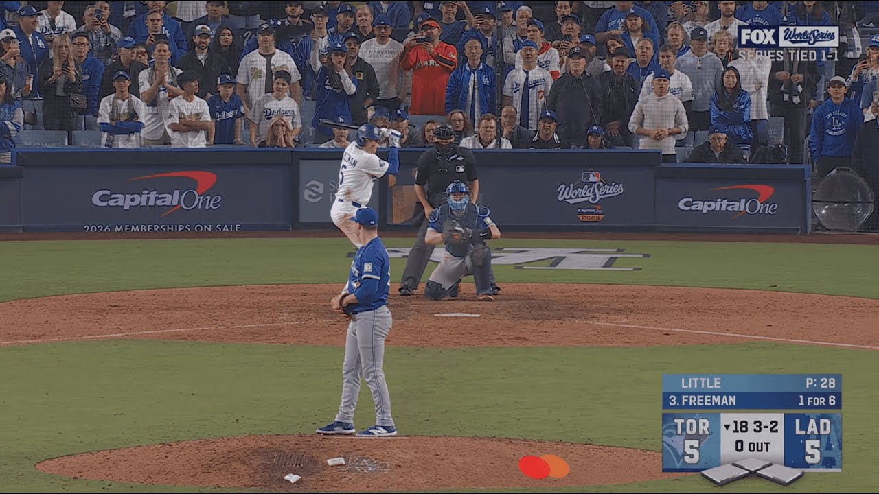 Dodgers vs Blue Jays Game 3 | World Series 4K 60FPS (10/27/25)