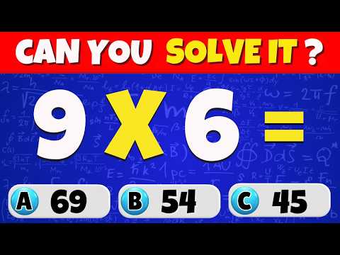 Can You Pass This Maths Quiz...? ➗🧑‍🏫✖️ | Easy, Medium, Hard, Expert #1