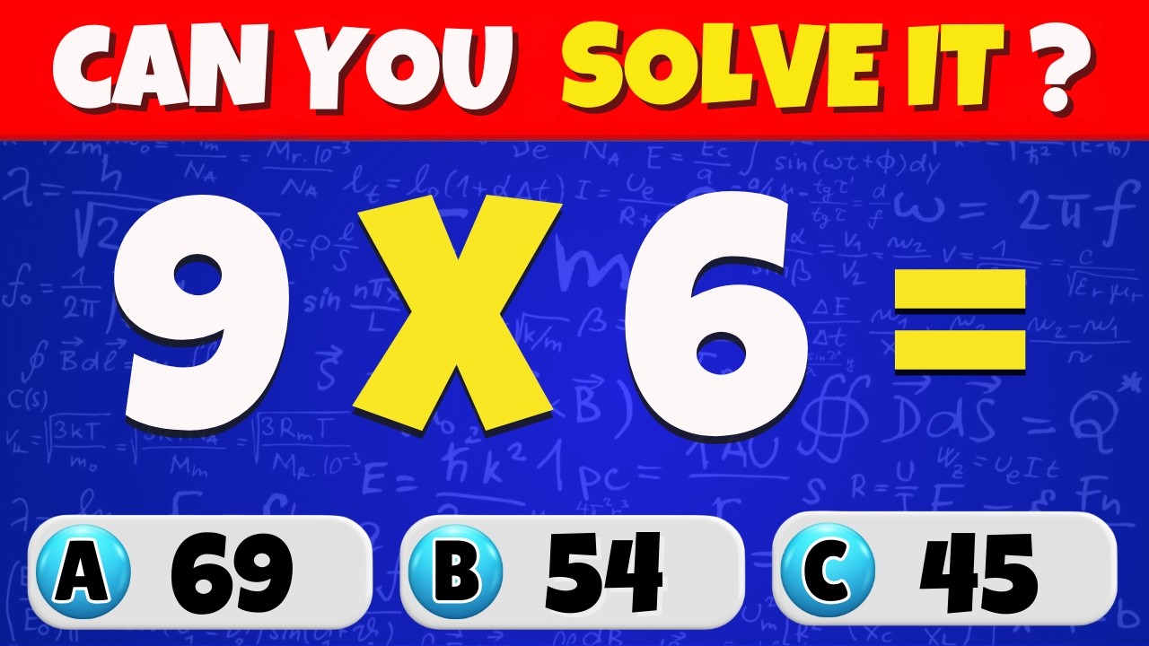 Can You Pass This Math Quiz? Test Your Skills from Easy to Expert! 🧠