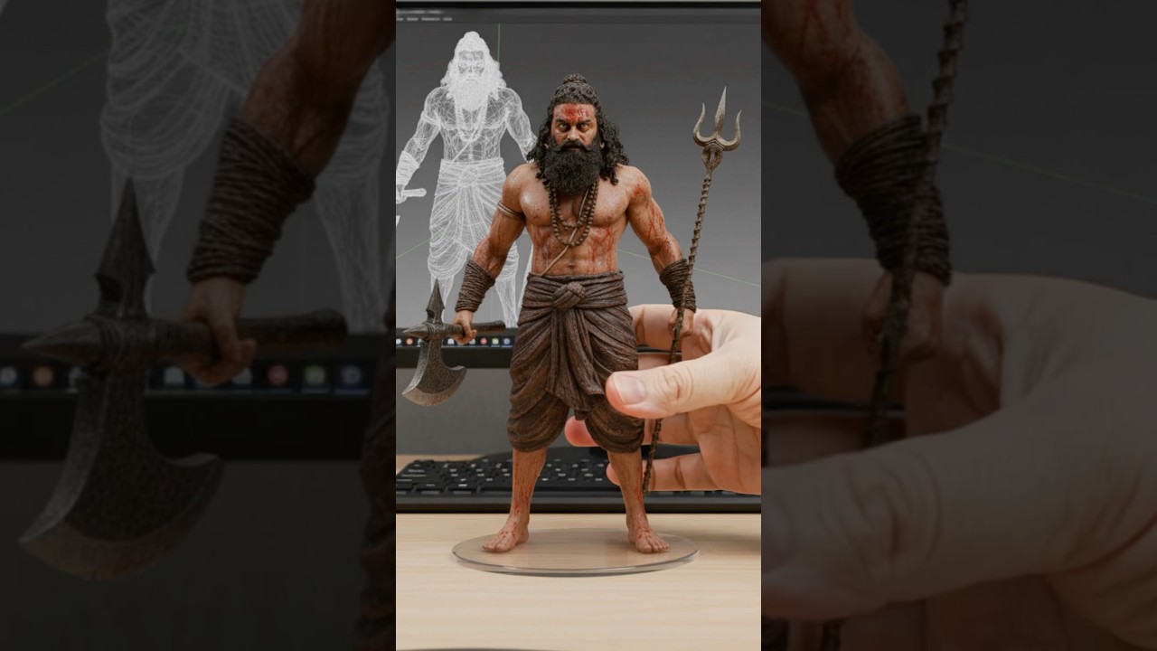 KANTARA Chapter 1 3D Action Figure - Rishab Shetty 🔥