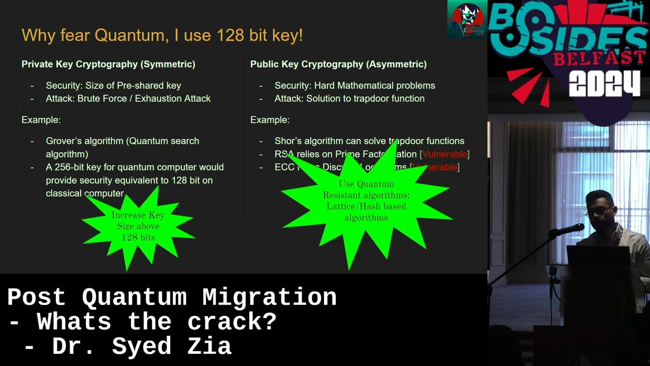 Post Quantum Migration - Whats the crack? - Dr. Syed Zia