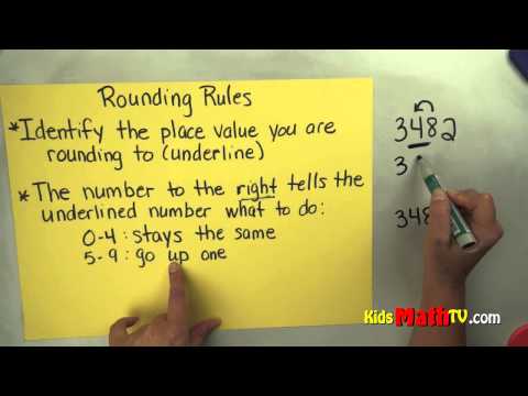 Math Video on The Rules For Rounding Numbers, 3rd & 4th Grade