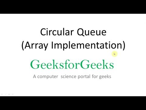 Circular Queue | Set 1 (Introduction and Array Implementation) | GeeksforGeeks
