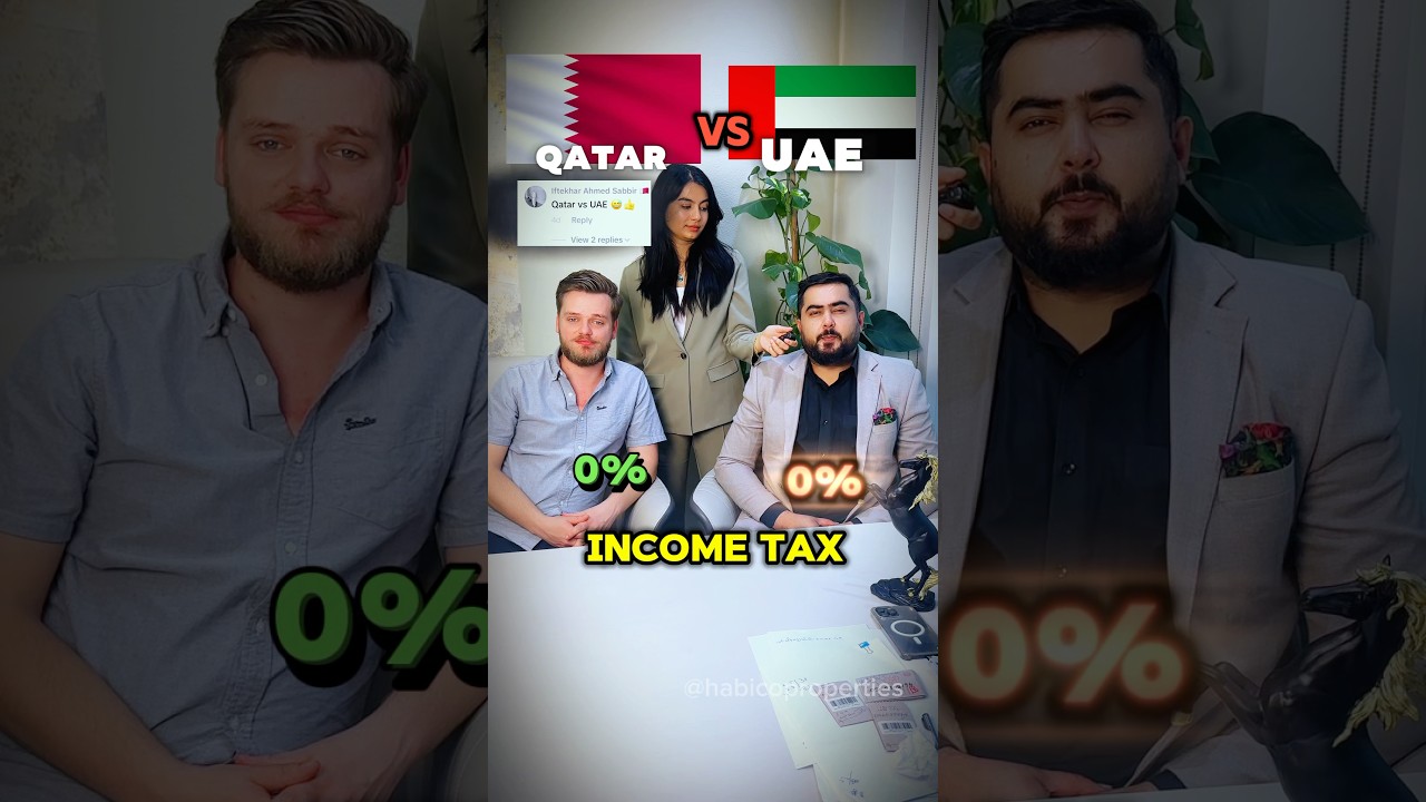 Qatar vs UAE: Income Tax Comparison That Might Surprise You! #qatar #dubai #uae #tax