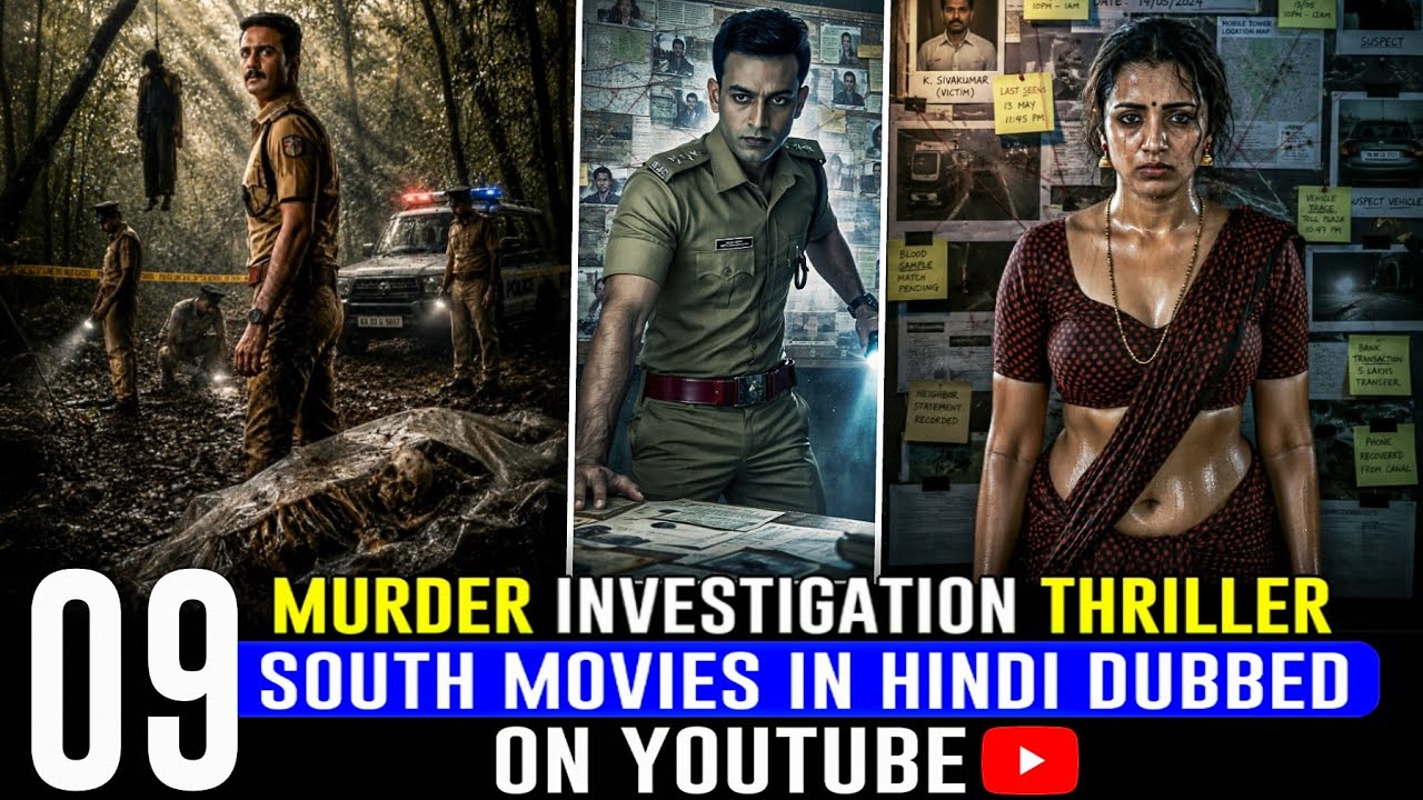 Top 9 Best South Indian Mystery Thriller Movies in Hindi | 2026 South Investigation Thriller Movies