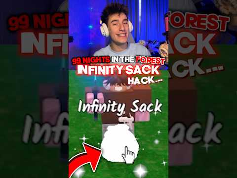 INFINITE SACK HACK In ROBLOX 99 NIGHTS In The FOREST🤭🌳♾️