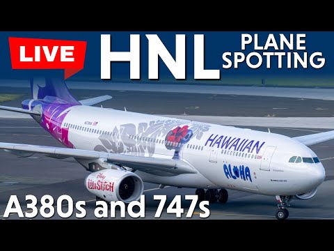 Live Planespotting at HNL/PHNL Honolulu Airport | Real-Time Arrivals & Departures!