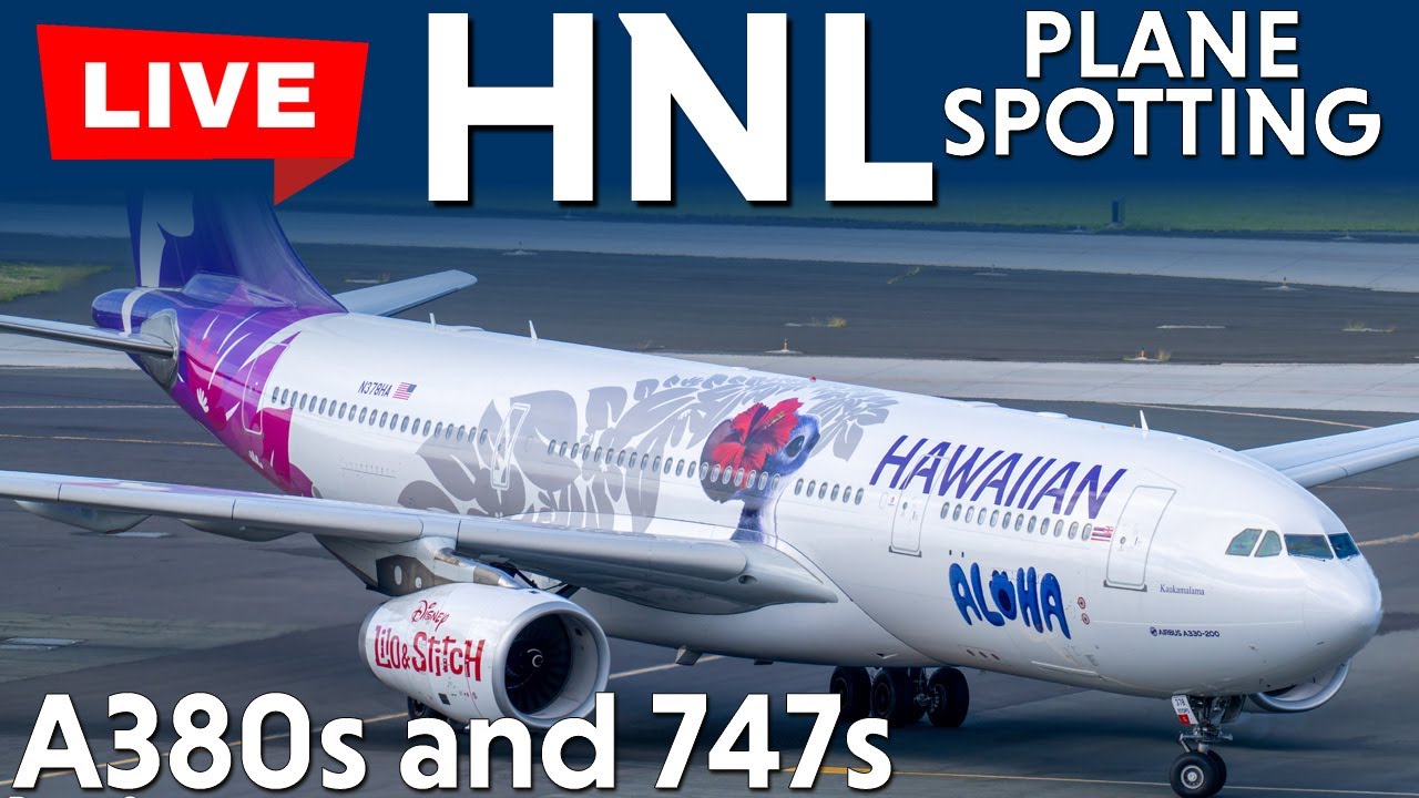 Live Plane Spotting at Honolulu Airport ✈️ Real-Time Arrivals & Departures