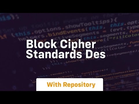 block cipher standards des