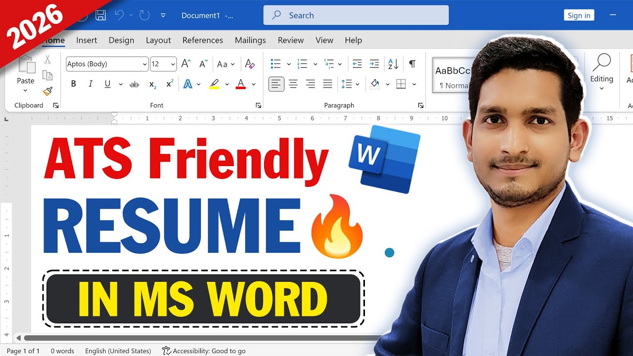 Create ATS-Friendly Resumes in MS Word 📝