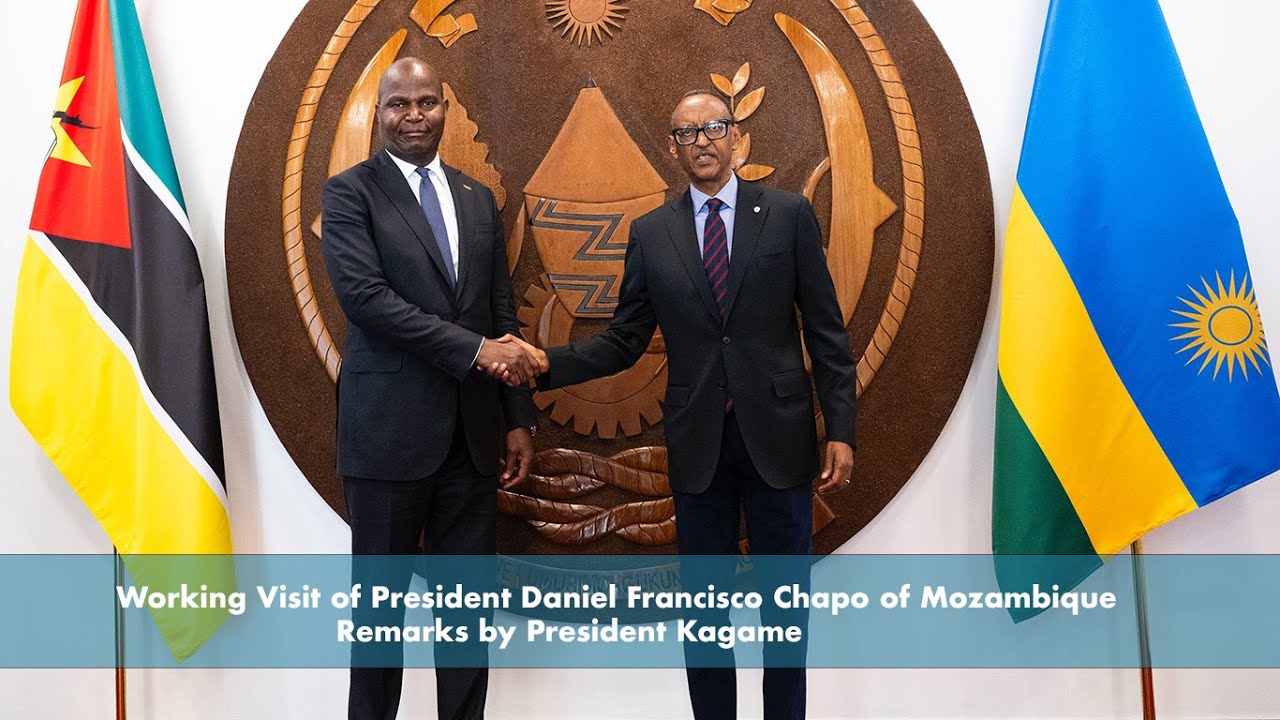 President Kagame's Remarks on President Chapo’s Official Visit to Mozambique 🇲🇿